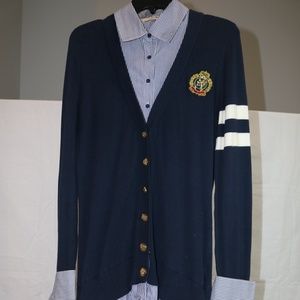 Forever 21 Collegiate Button Down Sweater Dress